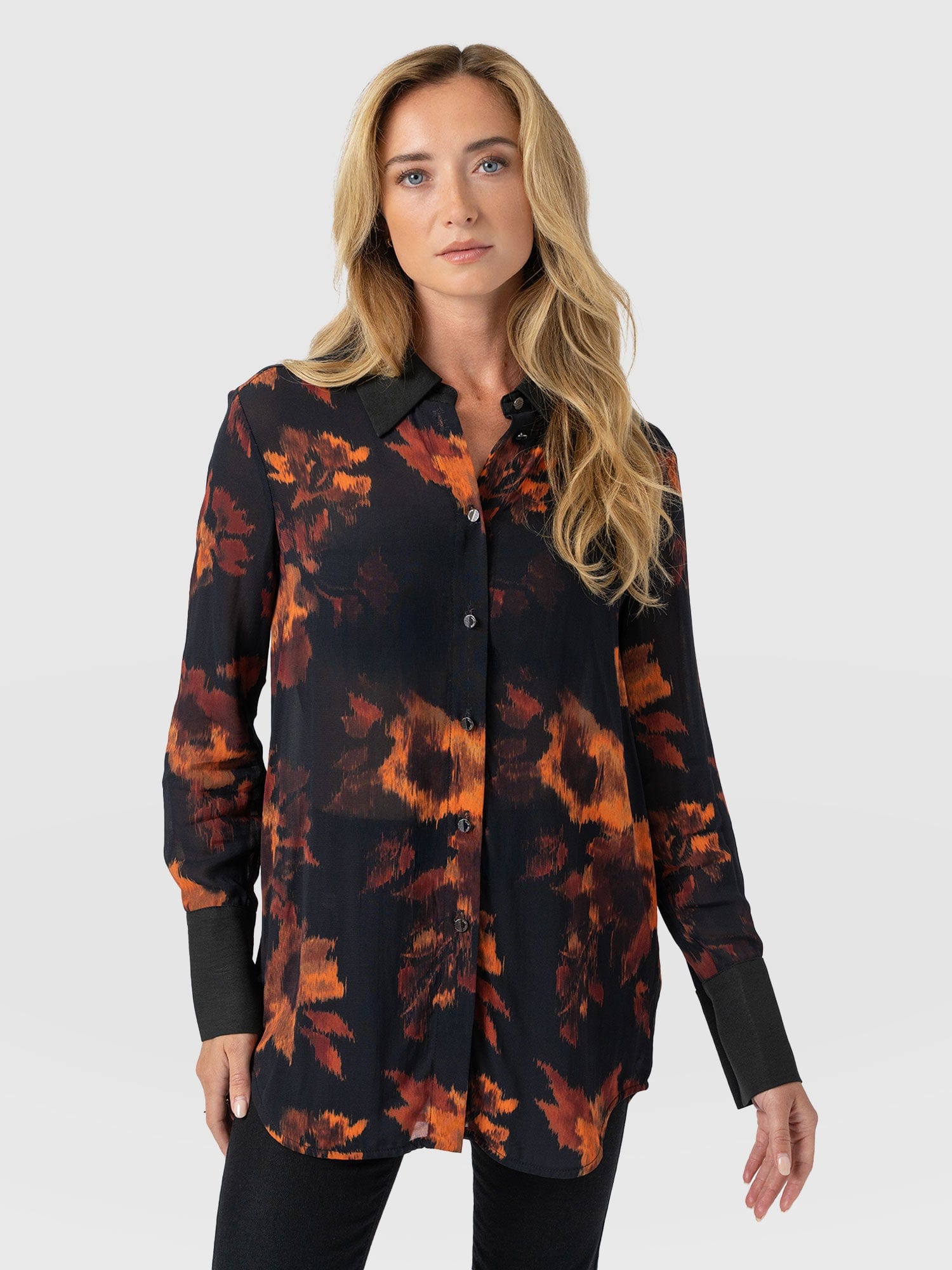Madison Shirt - Autumn Floral - Women's Blouses | Saint + Sofia® USA